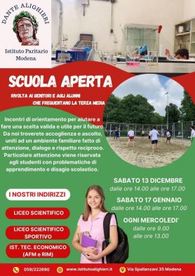 SCUOLA APERTA 2026